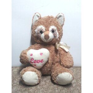 Walgreens Teddy Bear Valentine Stuffed Animal Plush 15" brown soft love everyday